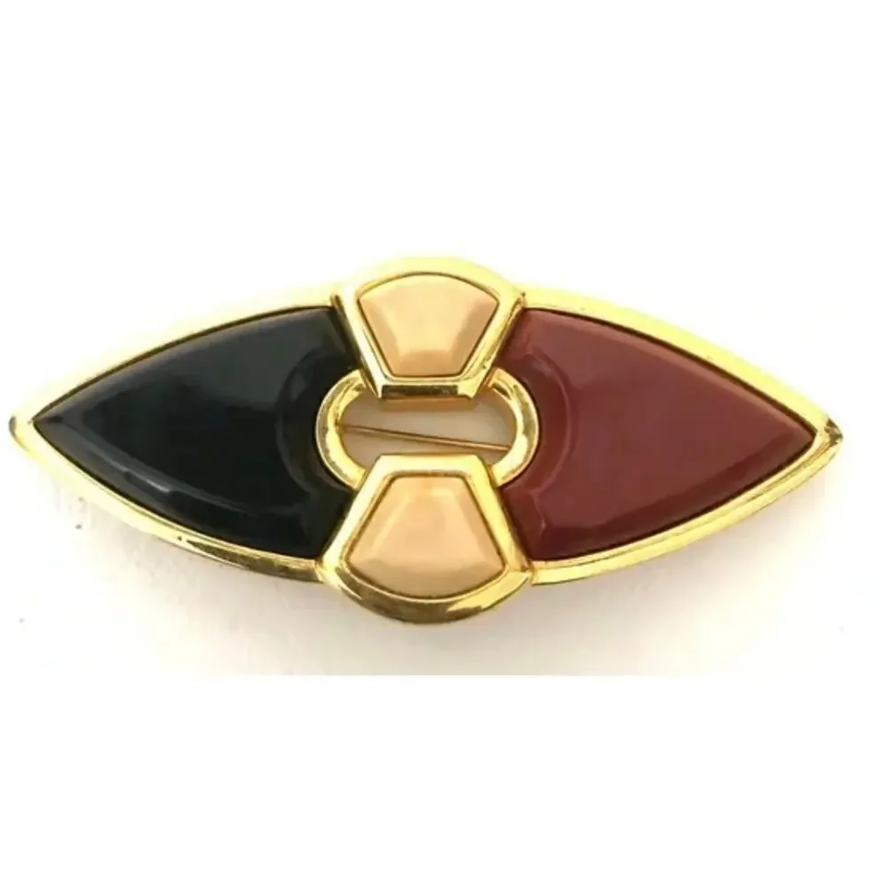 Vintage Monet Parure Art Deco Brooch